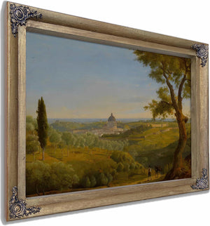 Rome A View Of Saint Peters From Monte Mario By Charles Lock Eastlake