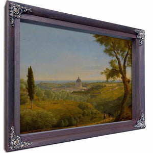 Rome A View Of Saint Peters From Monte Mario By Charles Lock Eastlake