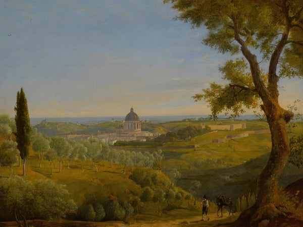 Charles Lock Eastlake Rome A View Of Saint Peters From Monte Mario By Charles Lock Eastlake