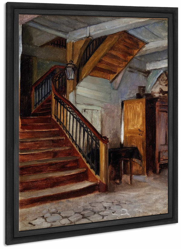 Room Interior With Winding Staircase By Francis Davis Millet