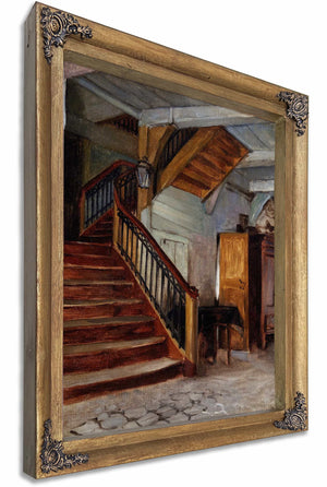 Room Interior With Winding Staircase By Francis Davis Millet