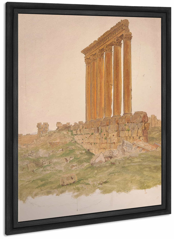 Ruins Of The Temple Of Zeus Baalbek By Frederic Edwin Church