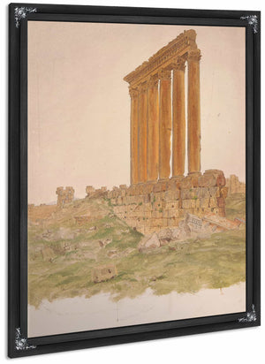 Ruins Of The Temple Of Zeus Baalbek By Frederic Edwin Church