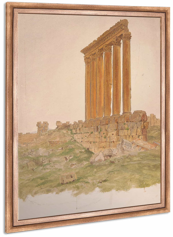 Ruins Of The Temple Of Zeus Baalbek By Frederic Edwin Church