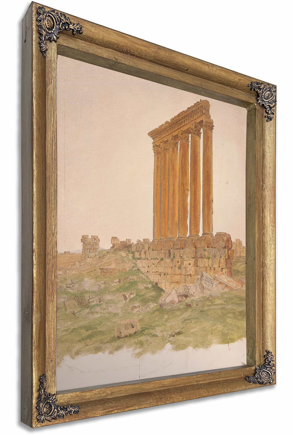 Ruins Of The Temple Of Zeus Baalbek By Frederic Edwin Church