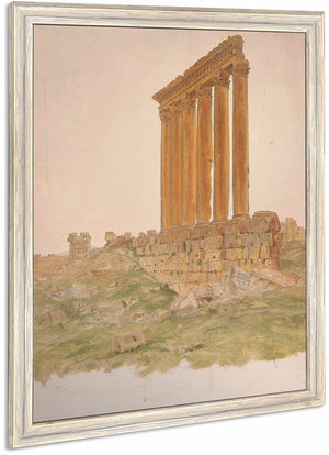 Ruins Of The Temple Of Zeus Baalbek By Frederic Edwin Church