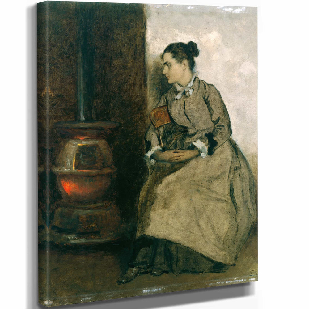 Eastman Johnson 11" x 14" / Stretched Canvas Wrap Ruth By Eastman Johnson