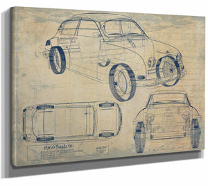 Saab961960 Wall Art from Bella Frye.