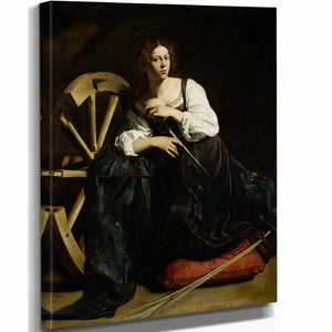 Caravaggio Saint Catherine Of Alexandria By Caravaggio