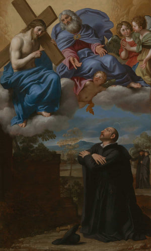 Domenichino Saint Ignatius Of Loyolas Vision Of Christ And God The Father At La Storta By Domenichino