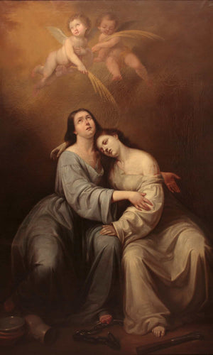 Antonio Maria Esquivel Saint Justa And Saint Rufina By Antonio Maria Esquivel