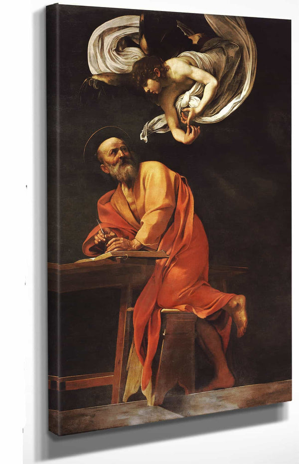 Caravaggio Saint Matthew And The Angel By Caravaggio