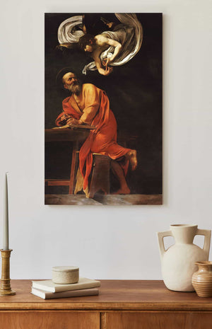 Caravaggio Saint Matthew And The Angel By Caravaggio