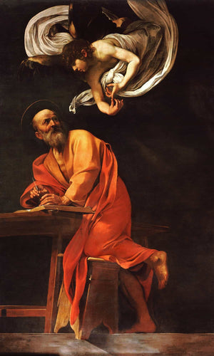 Caravaggio Saint Matthew And The Angel By Caravaggio