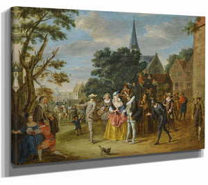 Pieter Angillis Scene From Commedia Dellarte By Pieter Angillis