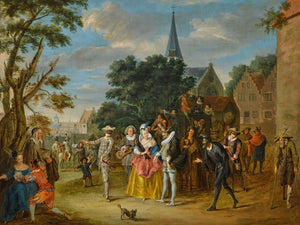 Pieter Angillis Scene From Commedia Dellarte By Pieter Angillis