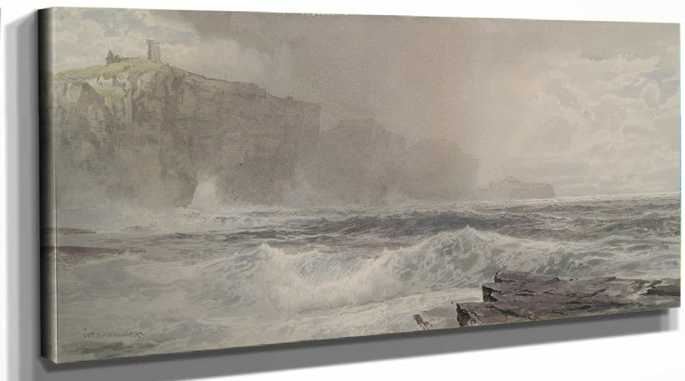 William Trost Richards Sea And Cliffs By William Trost Richards