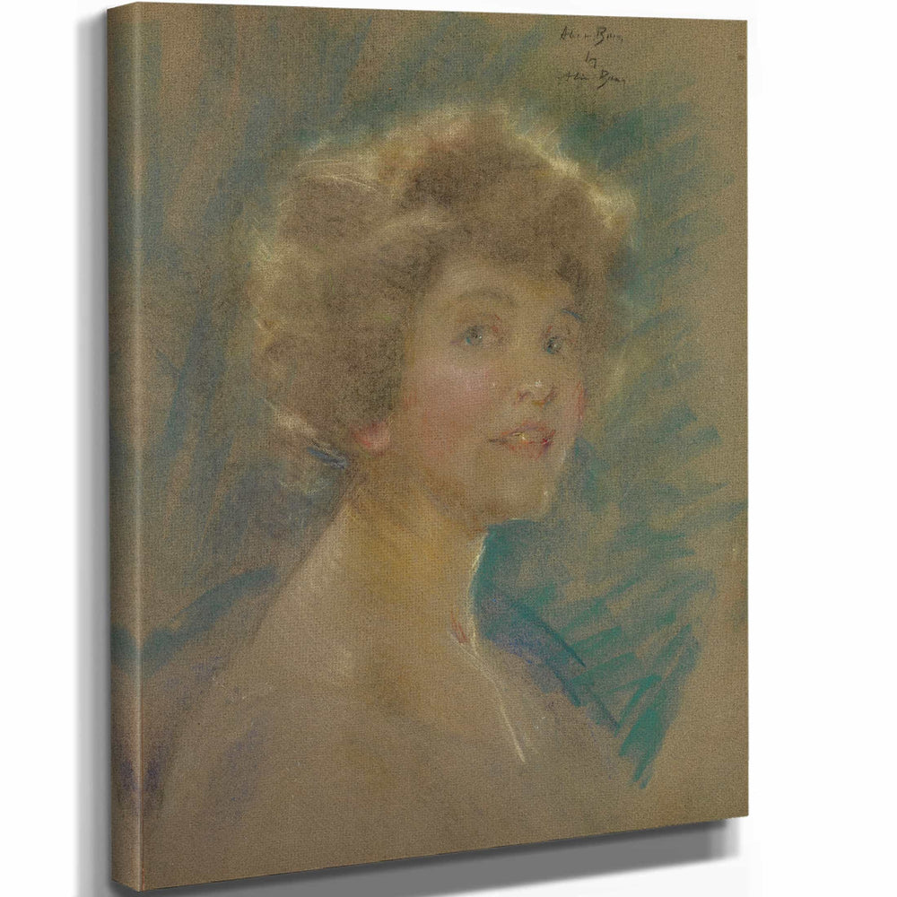 Alice Pike Barney Self Portrait In Light Tones By Alice Pike Barney