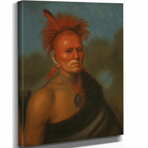 Henry Inman 11" x 14" / Stretched Canvas Wrap Shar I Tar Ish By Henry Inman