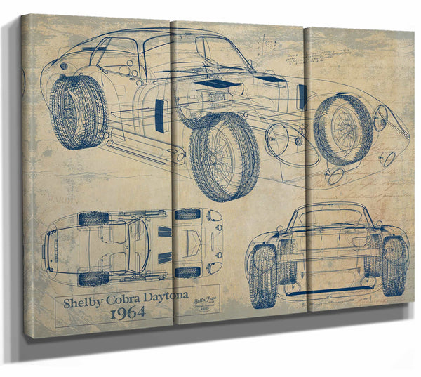 Shelby Cobra Daytona 1964 Wall Art from Bella Frye.