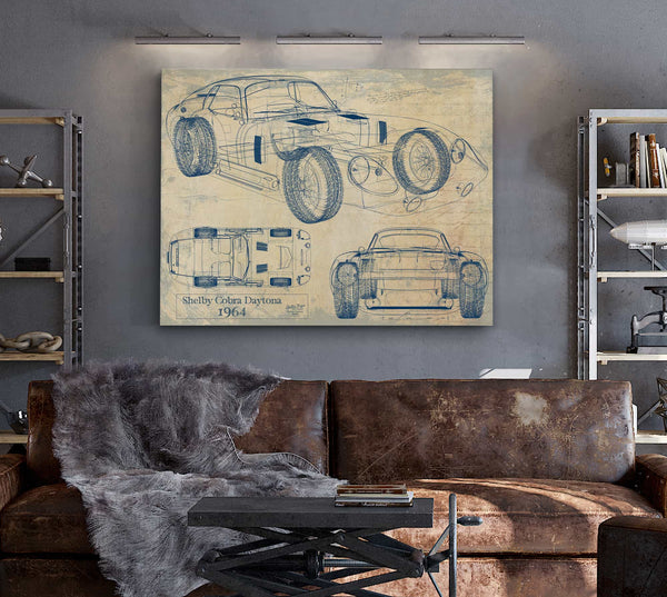 Shelby Cobra Daytona 1964 Wall Art from Bella Frye.