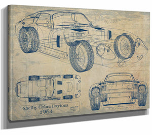 Shelby Cobra Daytona 1964 Wall Art from Bella Frye.