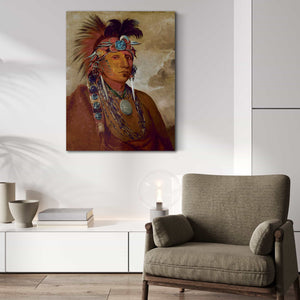 George Catlin Sho Me Kos See Wolf A Chief By George Catlin