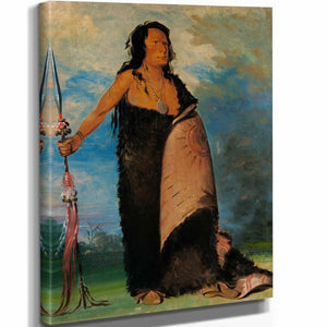 George Catlin Shoo De Ga Cha Smoke Chief Of Tribe By George Catlin