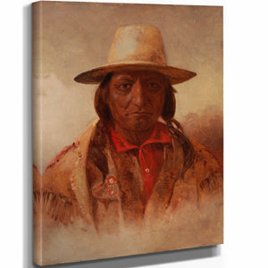 Julian Scott 11" x 14" / Stretched Canvas Wrap Sitting Bull By Julian Scott