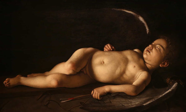 Caravaggio Sleeping Cupid By Caravaggio