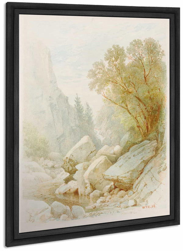 Split Rock Adirondacks By William Trost Richards