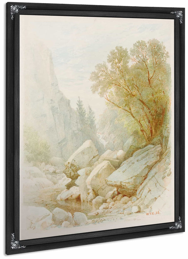 Split Rock Adirondacks By William Trost Richards