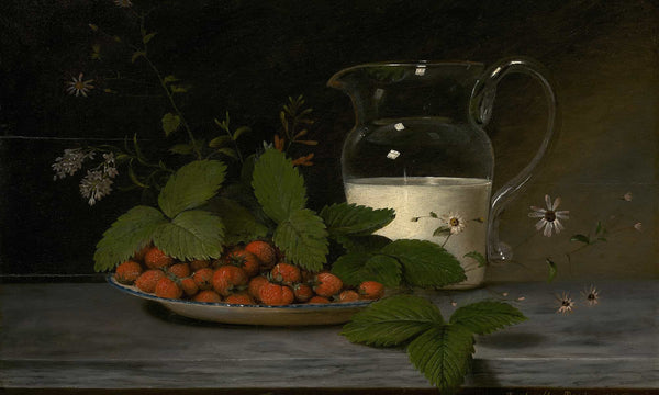 Raphaelle Peale Strawberries And Cream (1816) By Raphaelle Peale