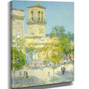 Childe Hassam Street Of The Great Captain Cordoba By Childe Hassam