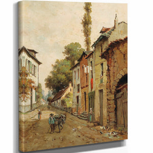 Alexandre Rene Veron Street Scene By Alexandre Rene Veron