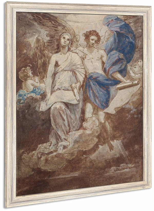 Study For A Painting Of The Angels Appearing To The Shepherds 1774 By Benjamin West