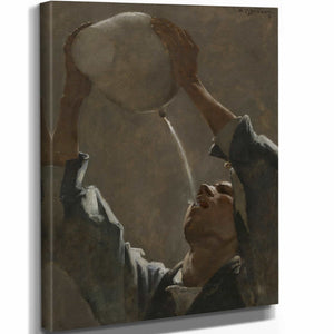 William Turner Dannat 11" x 14" / Stretched Canvas Wrap Study For An Aragonese Smuggler By William Turner Dannat