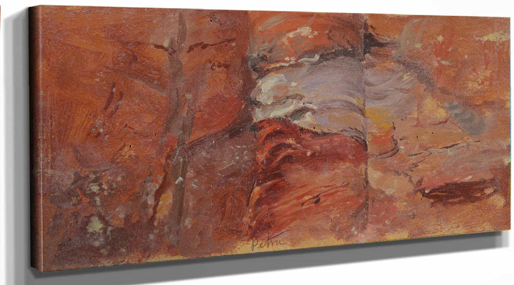 Frederic Edwin Church Study Of Rocks Petra By Frederic Edwin Church