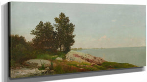 John Frederick Kensett Study On Long Island Sound At Darien Connecticut By John Frederick Kensett