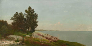 John Frederick Kensett Study On Long Island Sound At Darien Connecticut By John Frederick Kensett