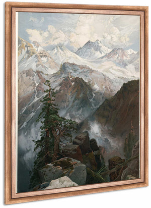 Summit Of The Sierras Nevada By Thomas Moran 1