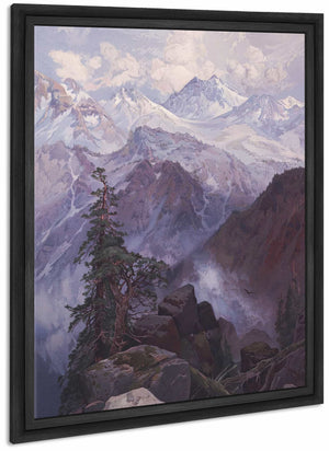 Summit Of The Sierras Nevada By Thomas Moran