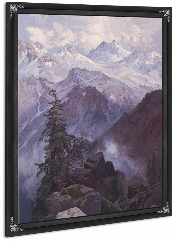 Summit Of The Sierras Nevada By Thomas Moran