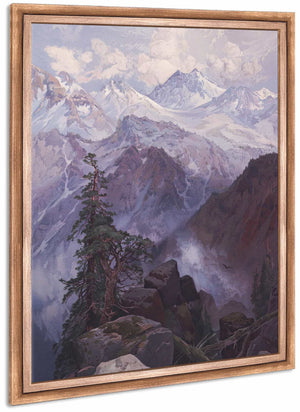 Summit Of The Sierras Nevada By Thomas Moran