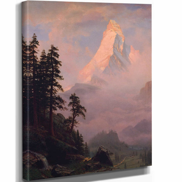 Sunrise On The Matterhorn By Albert Bierstadt