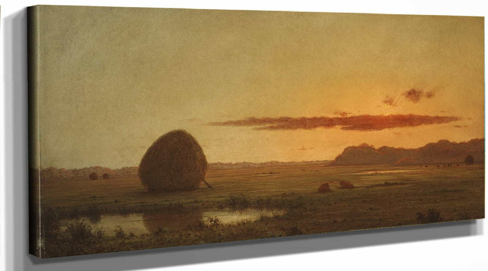 Martin Johnson Heade Sunset Newburyport Meadows By Martin Johnson Heade