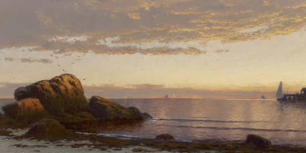 Alfred Thompson Bricher Sunset On The Coast By Alfred Thompson Bricher