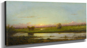 Martin Johnson Heade Sunset Over Newburyport Meadows By Martin Johnson Heade