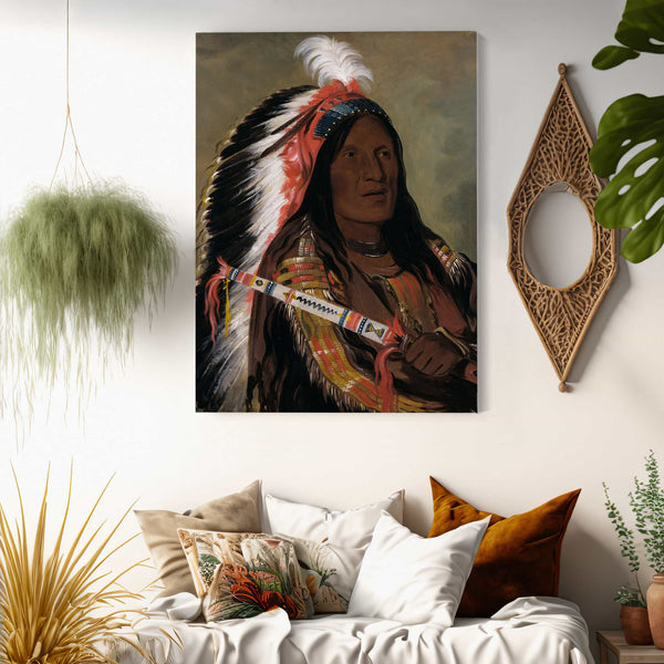 George Catlin Tah Teck A Da Hair Steep Wind A Brave Of Bad Arrow Points Band By George Catlin