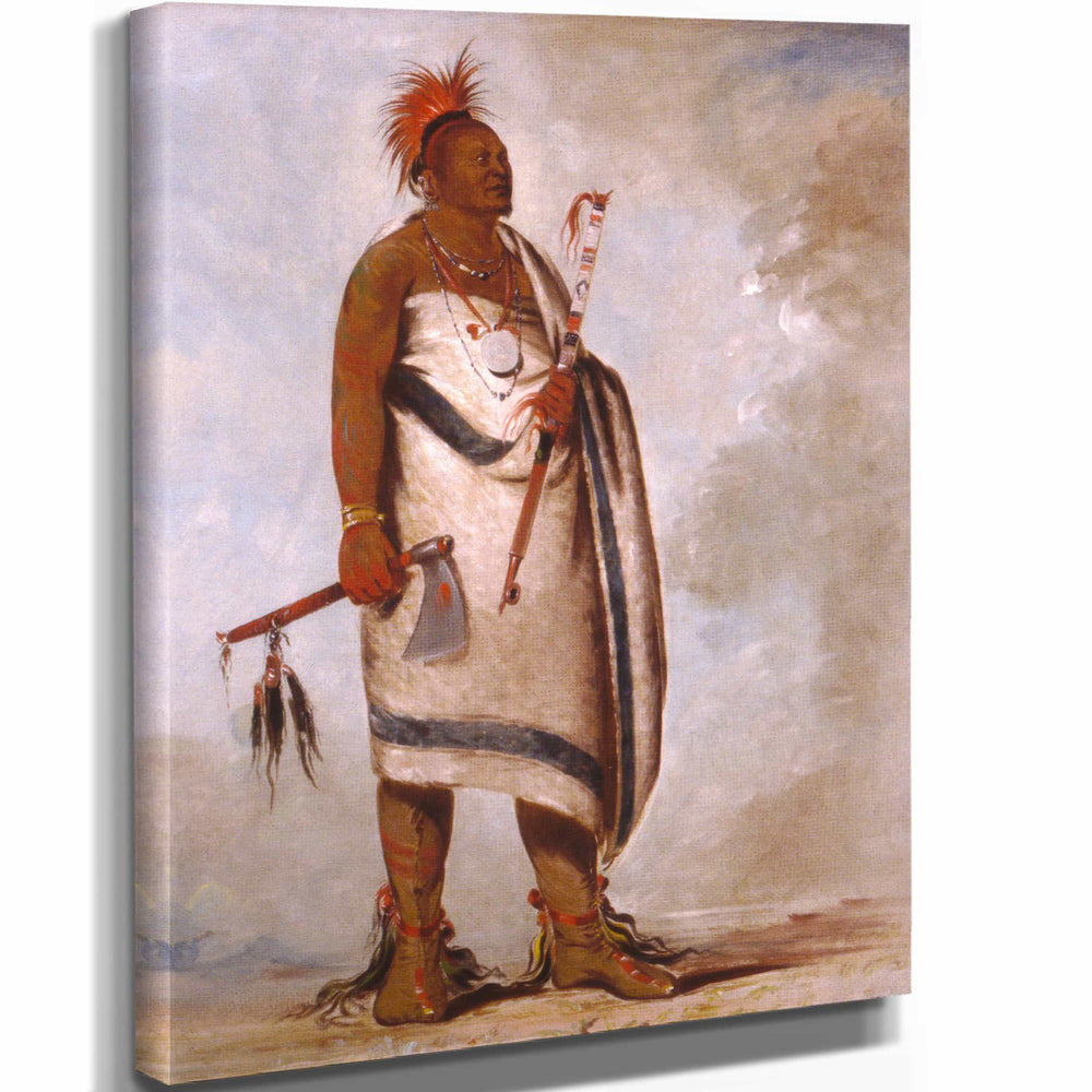 George Catlin Tchong Tas Sab Bee Black Dog Second Chief By George Catlin